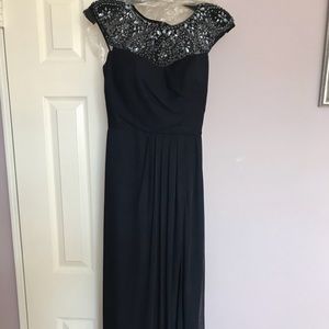 Elegant navy prom/wedding/special occasion dress